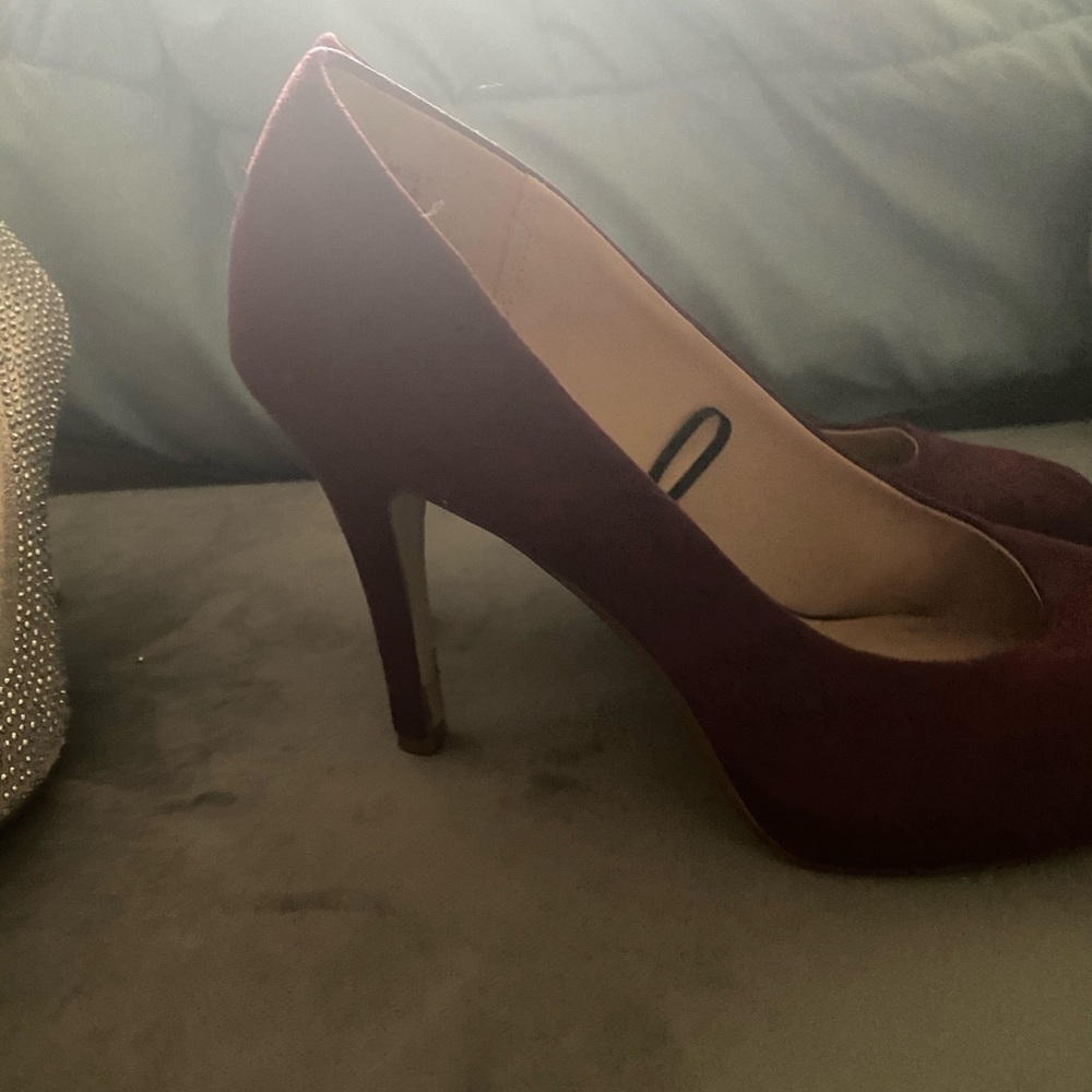 Burgundy heels